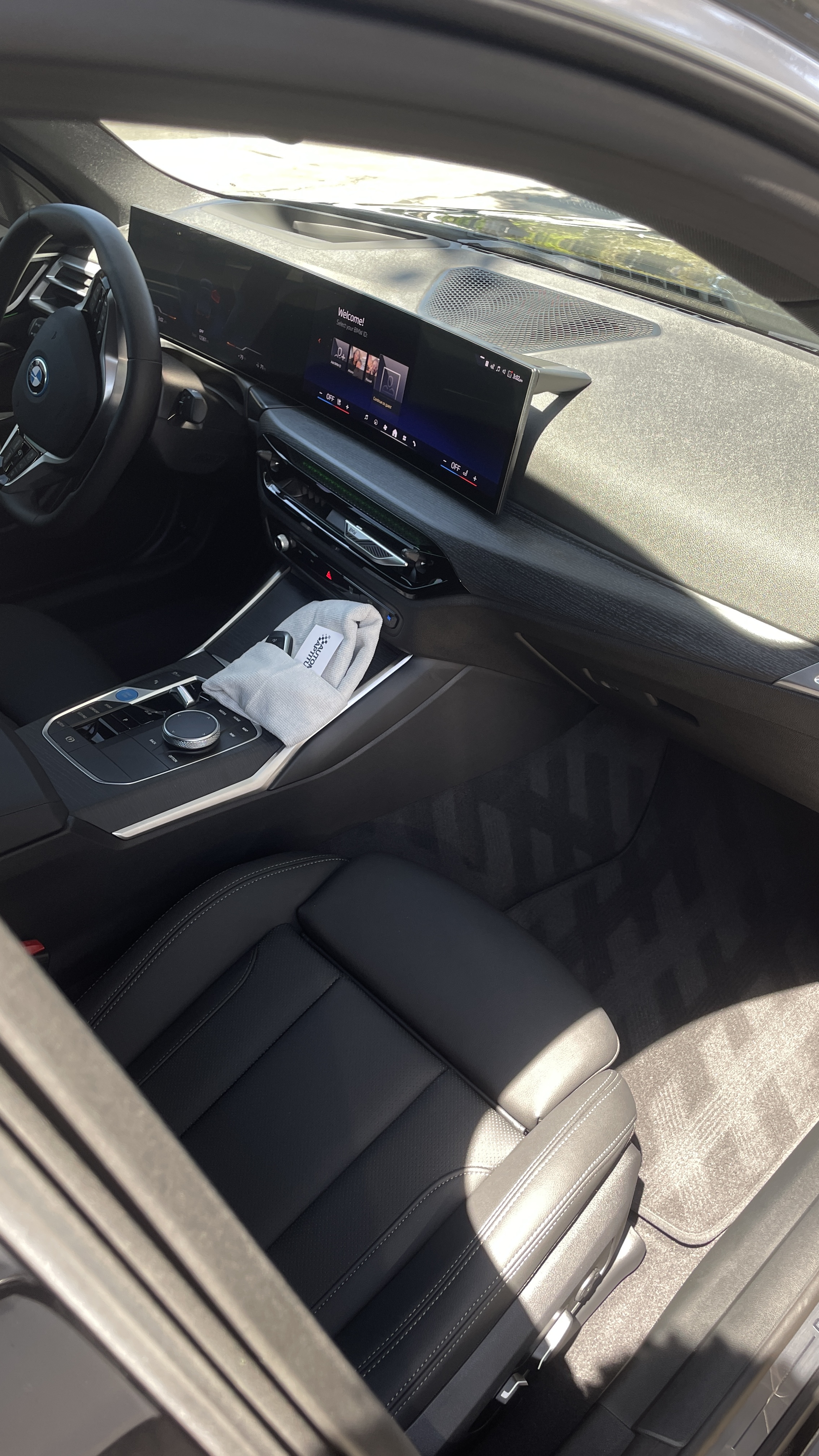 BMW i4 interior glass polished and final touches complete